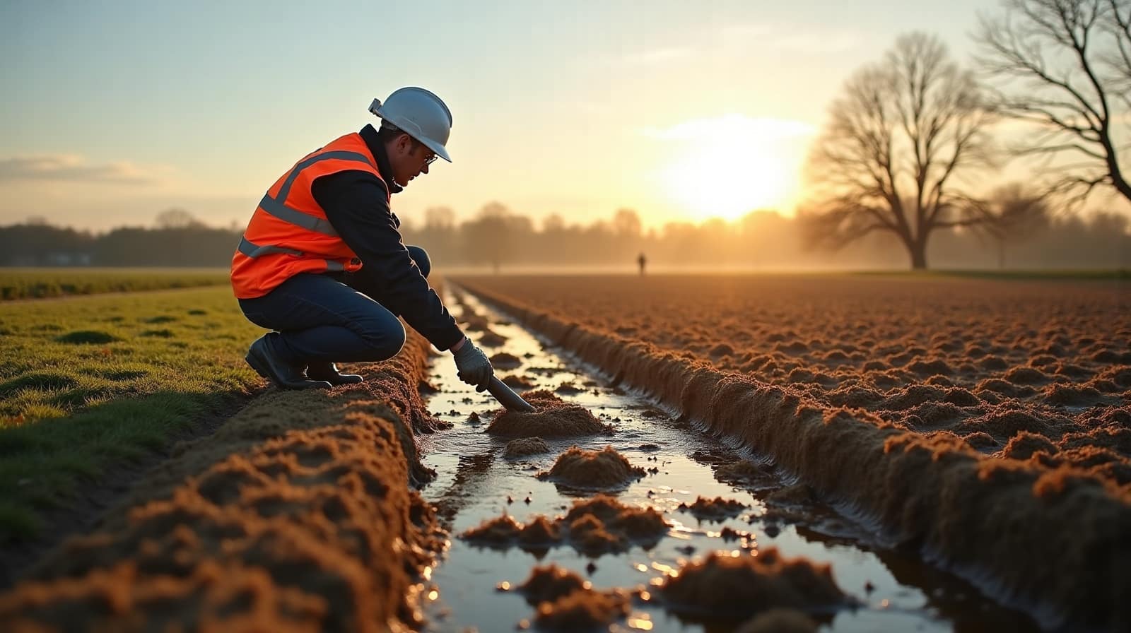 Les effets d'un sol saturé mal ressuyé sur le blé d'hiver