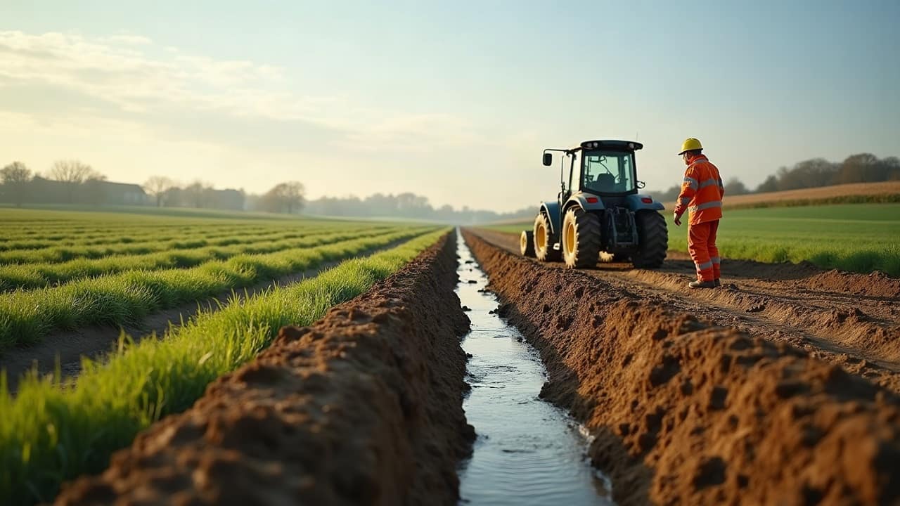 Durée d'un chantier de drainage sur 10 hectares