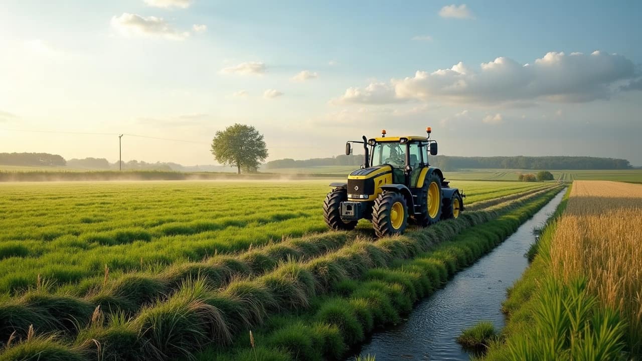 Une épaisseur d'argile à silex variable sur une parcelle