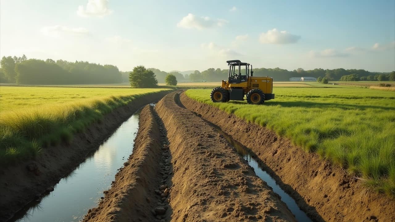 Fossé à ciel ouvert ou drain enterré, que choisir ?